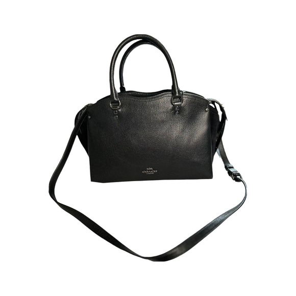 Coach Handbags - NWT COACH 40862 DREW SATCHEL BLACK MIXED LEATHER SUEDE SHOULDER BAG CROSSBODY